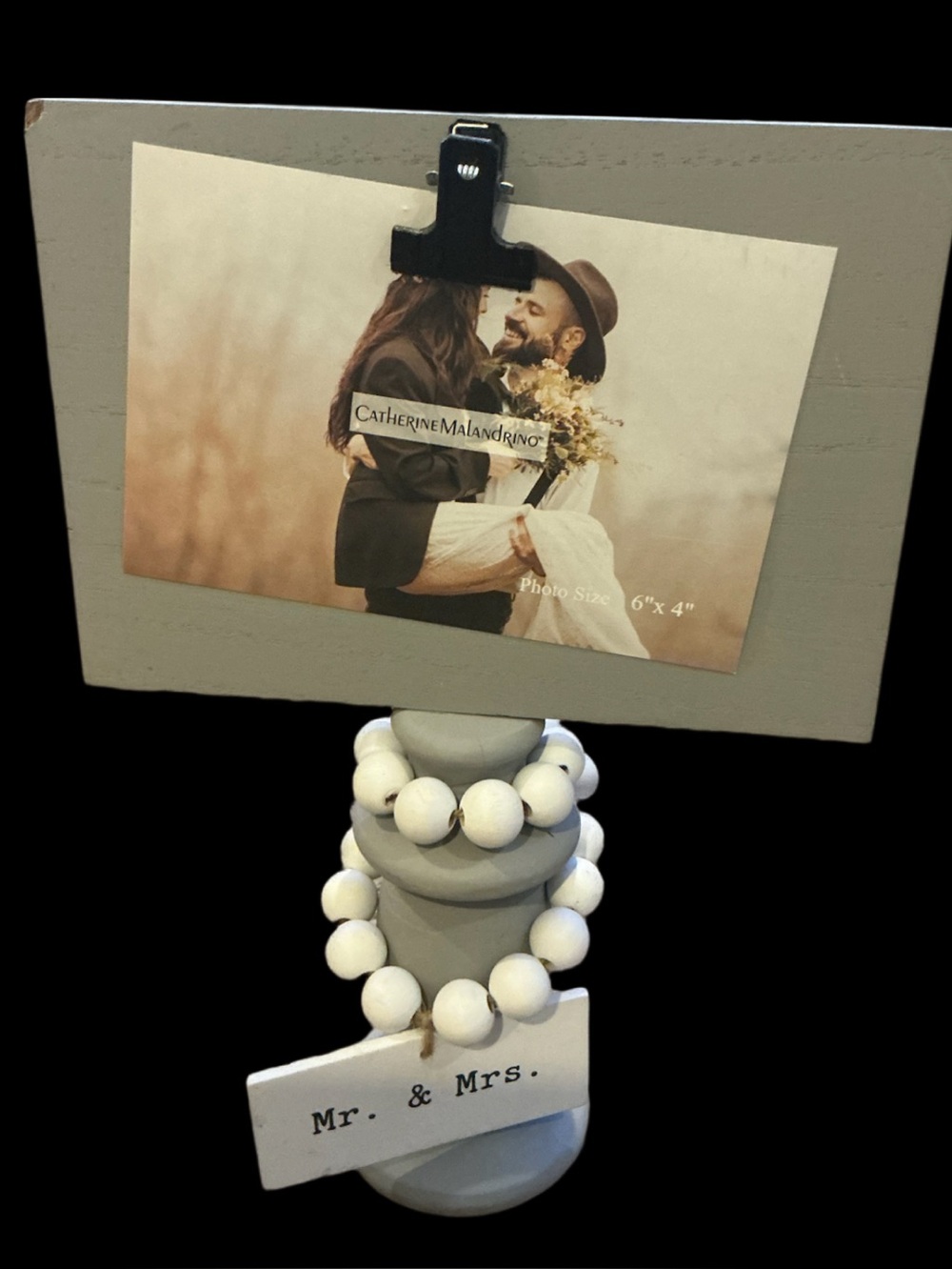 catherine malandrino Mr & Mrs Picture Frame New With Tags